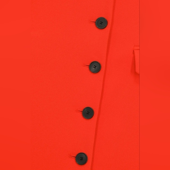 THE KOOPLES Tailored Sleeveless Orange Blazer Dress. NWT MSRP $475 US M - Picture 4 of 13